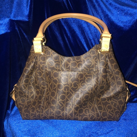 🔘 CALVIN KLEIN 🔘 Monogram Shoulder Bag Handbag - Picture 4 of 8
